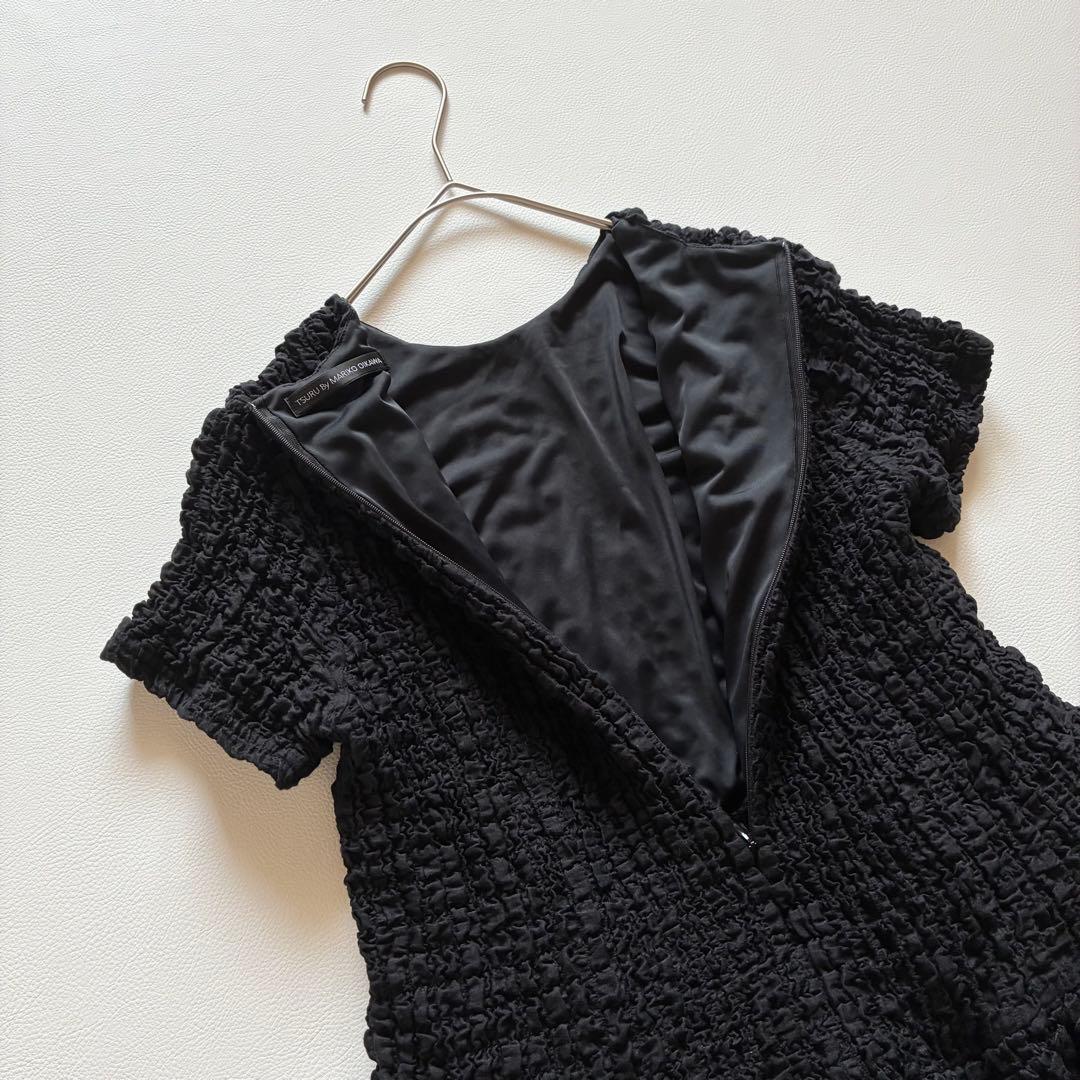 極美品✨ツルバイマリコオイカワ　una　2024SS　フレアブラウス　ペプラム