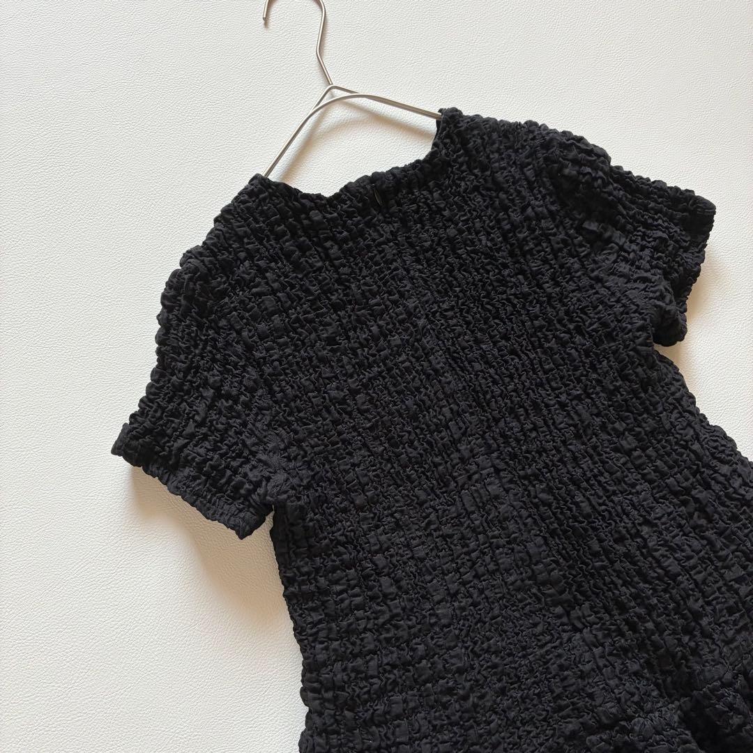 極美品✨ツルバイマリコオイカワ　una　2024SS　フレアブラウス　ペプラム