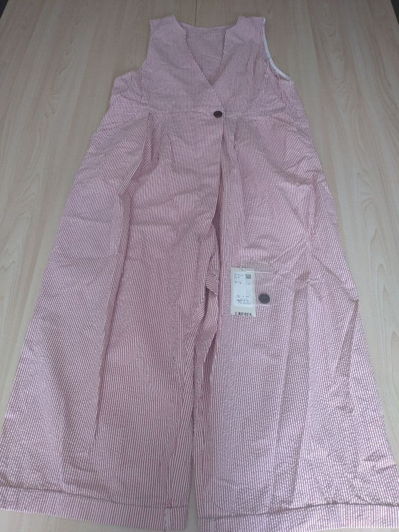 nest Robe it’sMe　サッカーストライプサロペット　赤