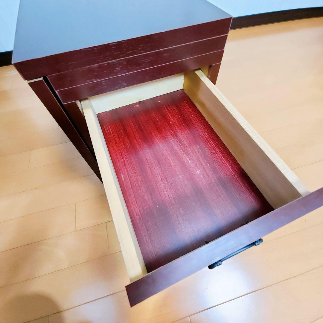 美品♪折りたたみ机　3段 ミニタンス　文机