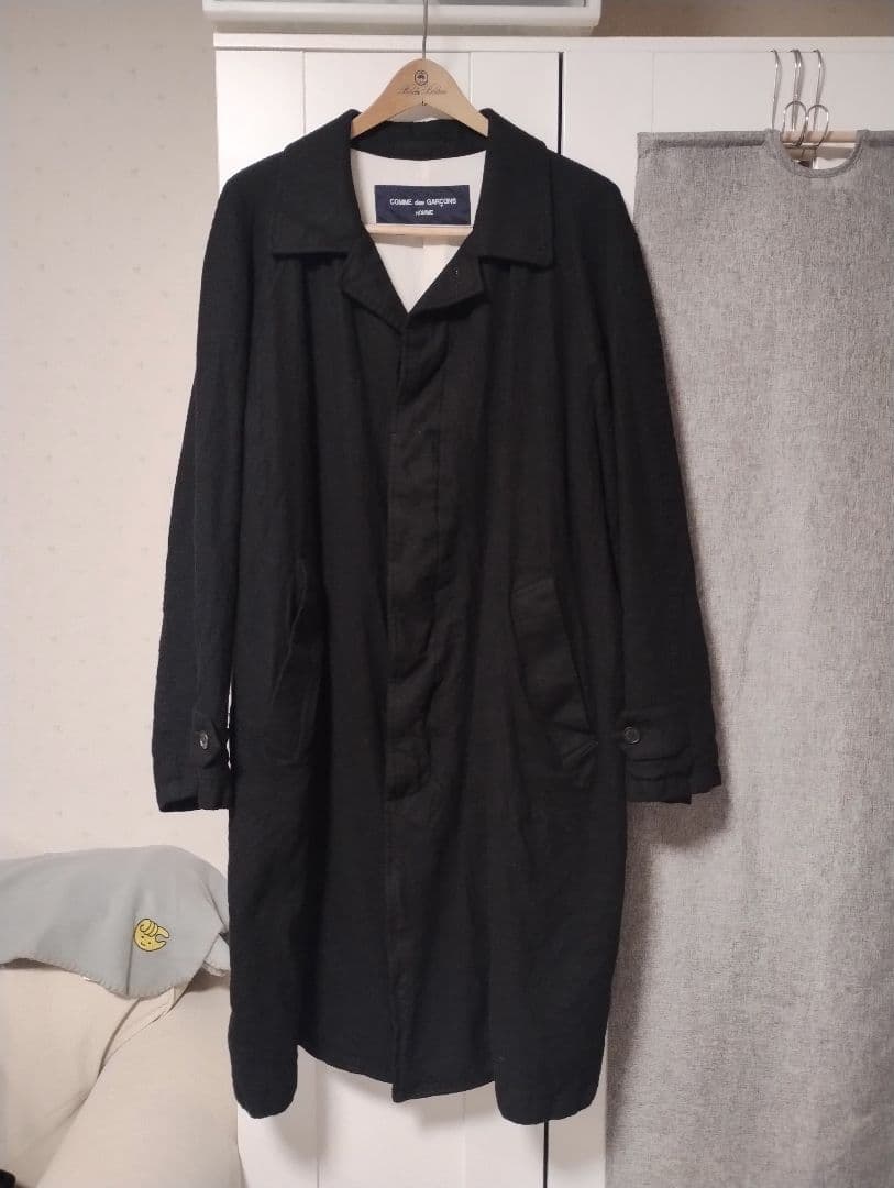 24AW COMME des GARÇONS Homme 縮絨ウール コート S
