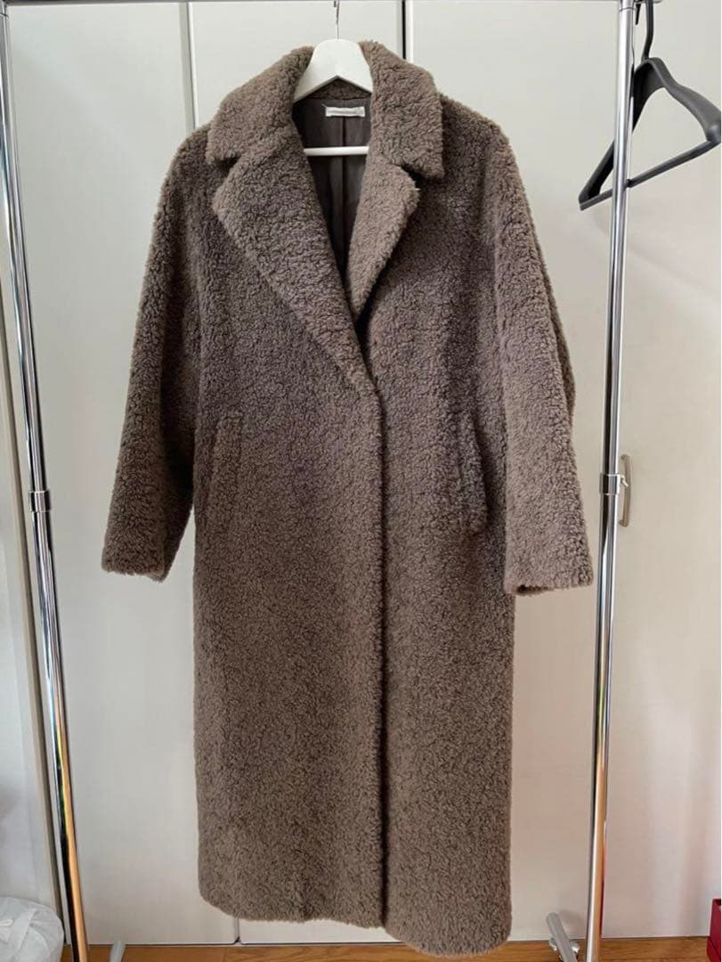 21AW CASA FLINE ボアウールロングコート　カーサフライン