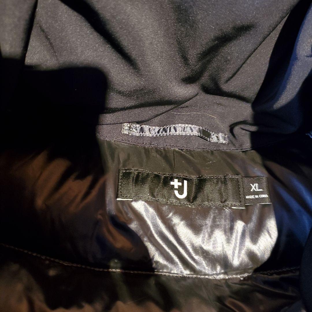 美品UNIQLO　+Jハイブリッド ダウンジャケットXL(黒)