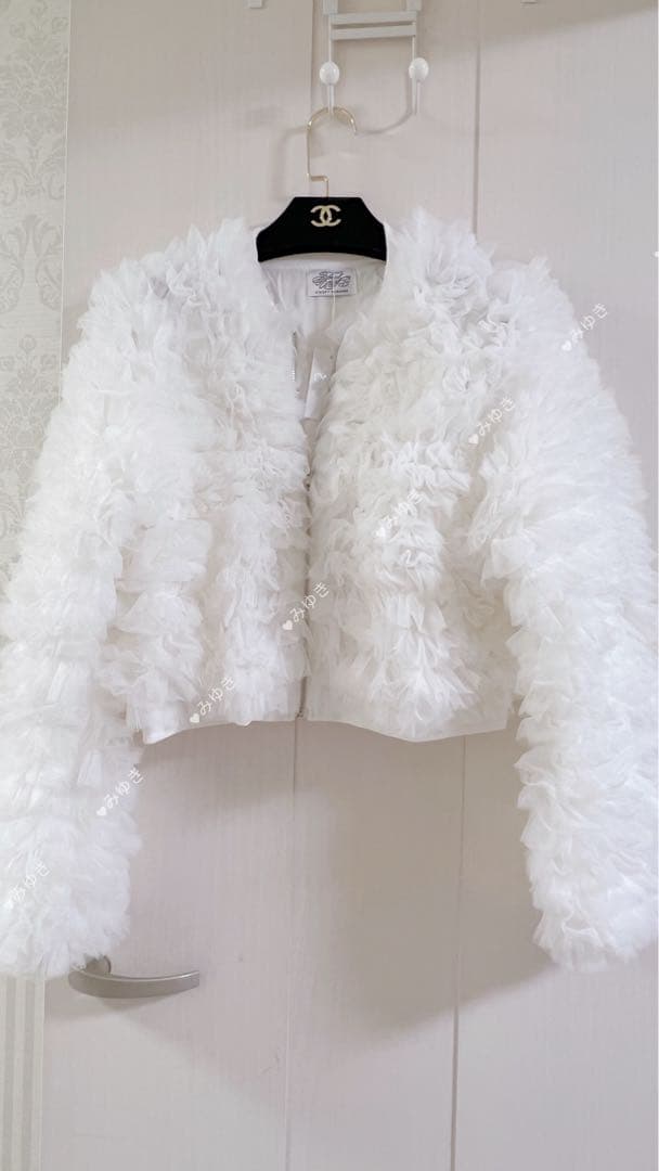 新品Ballerina\" volume tulle jacket ホワイト