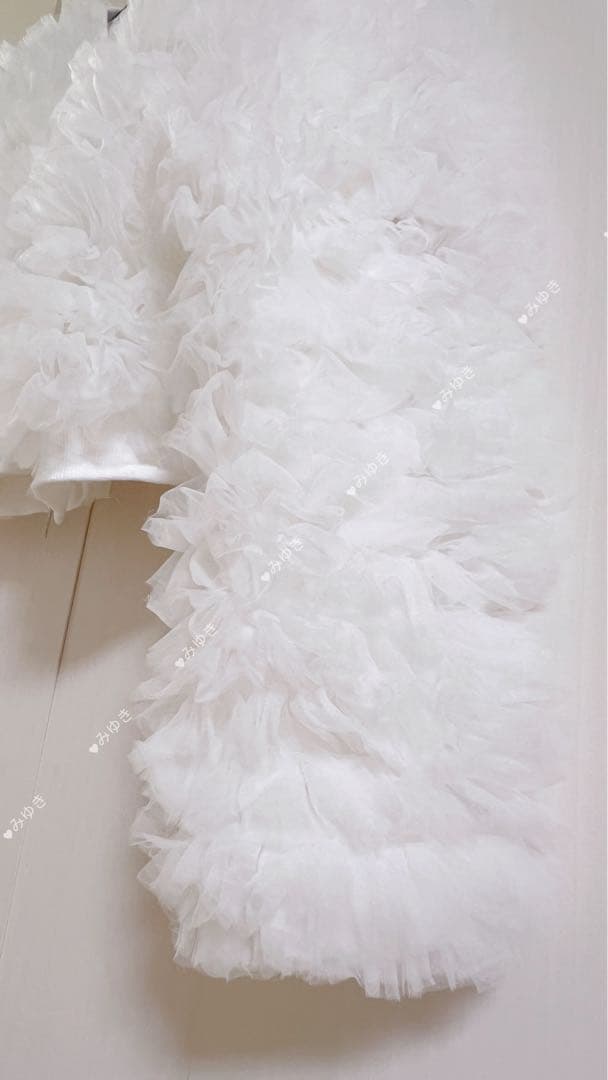 新品Ballerina\" volume tulle jacket ホワイト