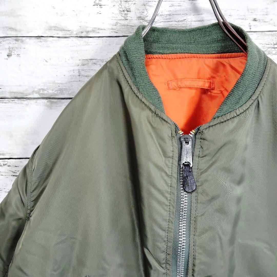 【USA製】アルファインダストリーズ　ma-1フライトジャケット　ideal L