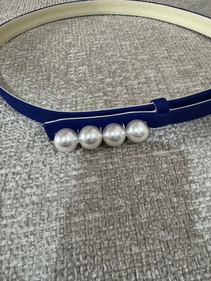 Pinky&Dianne 青色プリーツワンピース