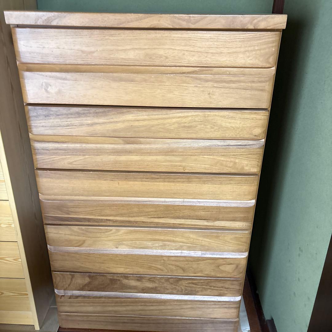 ニトリ木製5段チェスト