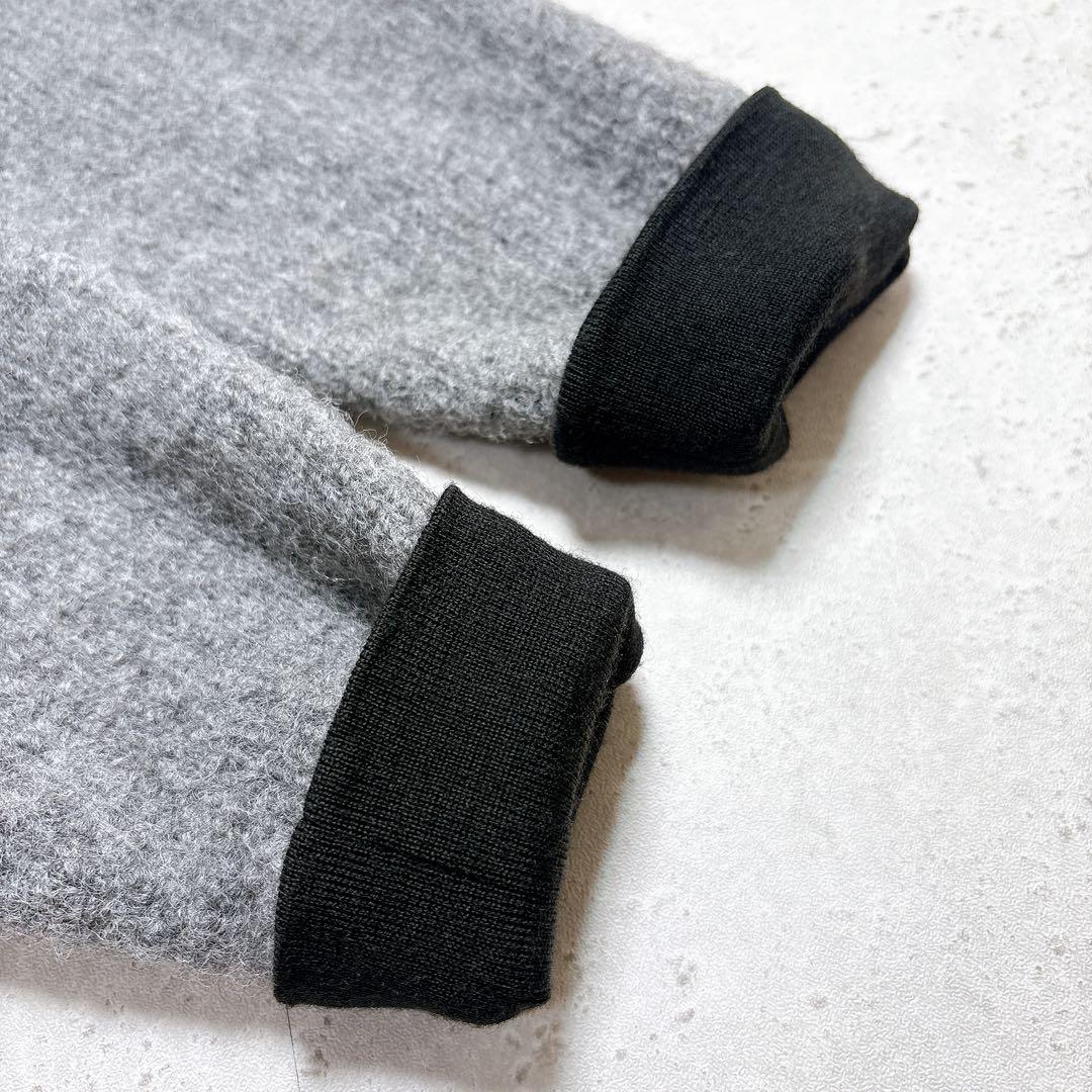 ジュンヤワタナベ コムデギャルソン　ウール混タートルネック　バイカラー