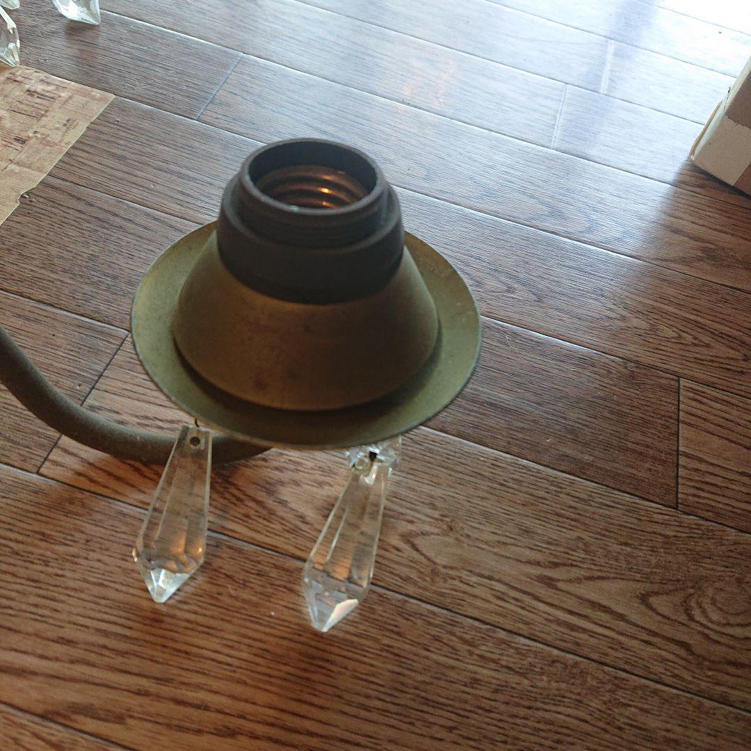 アンティーク ピンク花模様シャンデリア