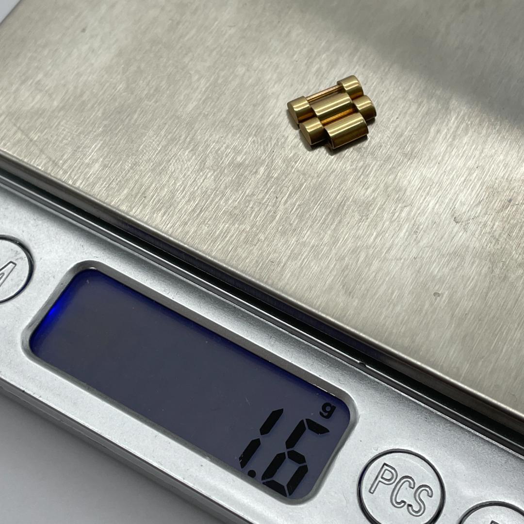 ロレックス　2コマ プレジデントブレスレット 時計部品 K18YG　9.7ｍｍ