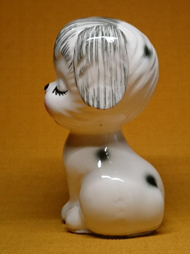 【美品】イヌ　ネコ　陶器　オブジェ　置物　インテリア　工芸品　美術品　A1251