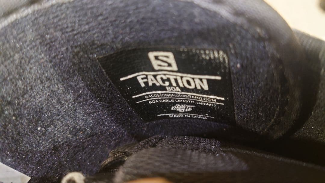 Salomon Faction Boa スノーボードブーツ 27cm 黒