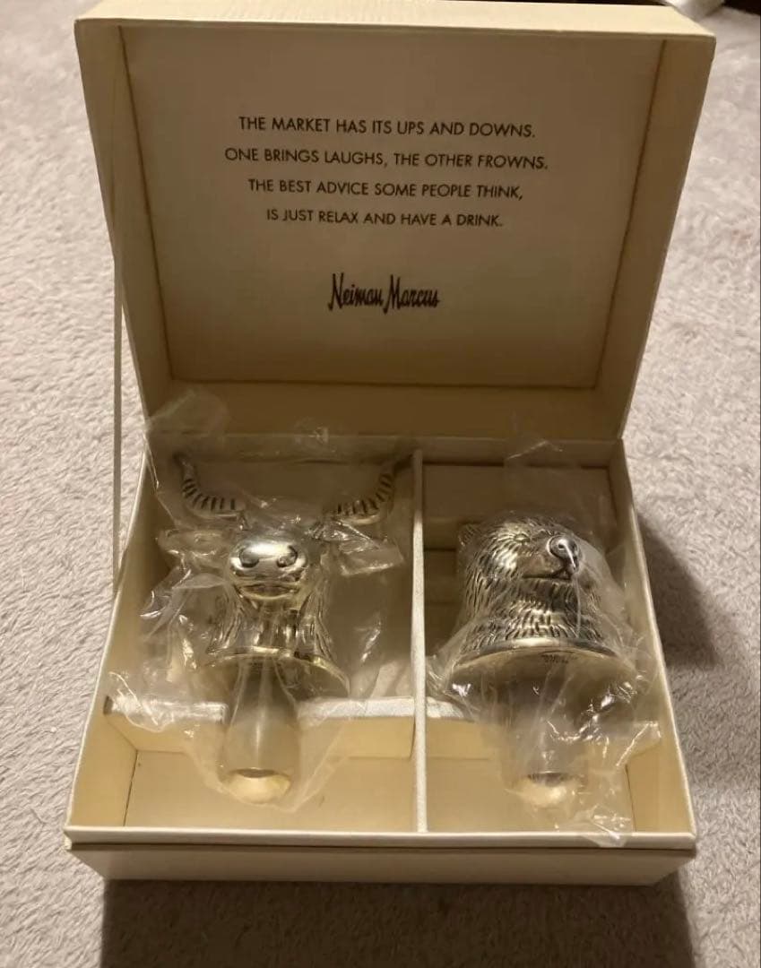 ニーマン・マーカス ブル＆ベア ワインボトルストッパー