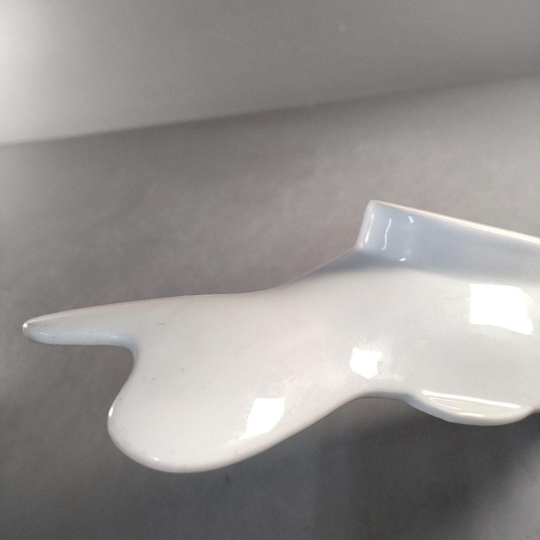 A1374-1/京峰 作/白磁魚文銘々皿5客/大皿/飾皿/盛皿/膾皿/懐石道具/