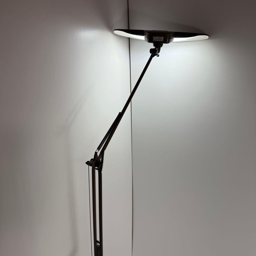 絶版品　スワン電器 LEDフロアスタンド　ブラウンAS-745