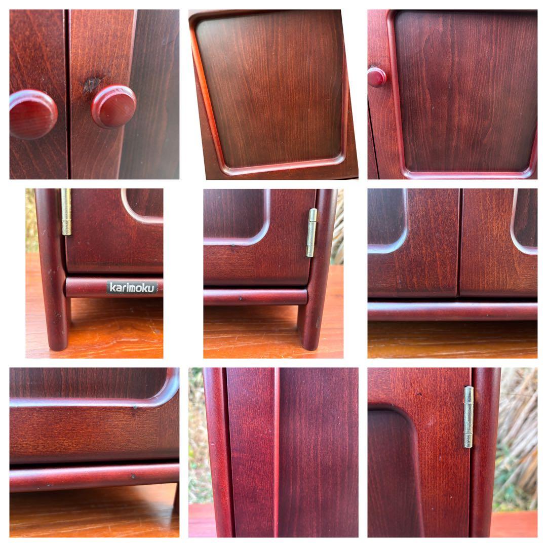 karimoku カリモク TEL/FAX台　飾り棚　キャビネット