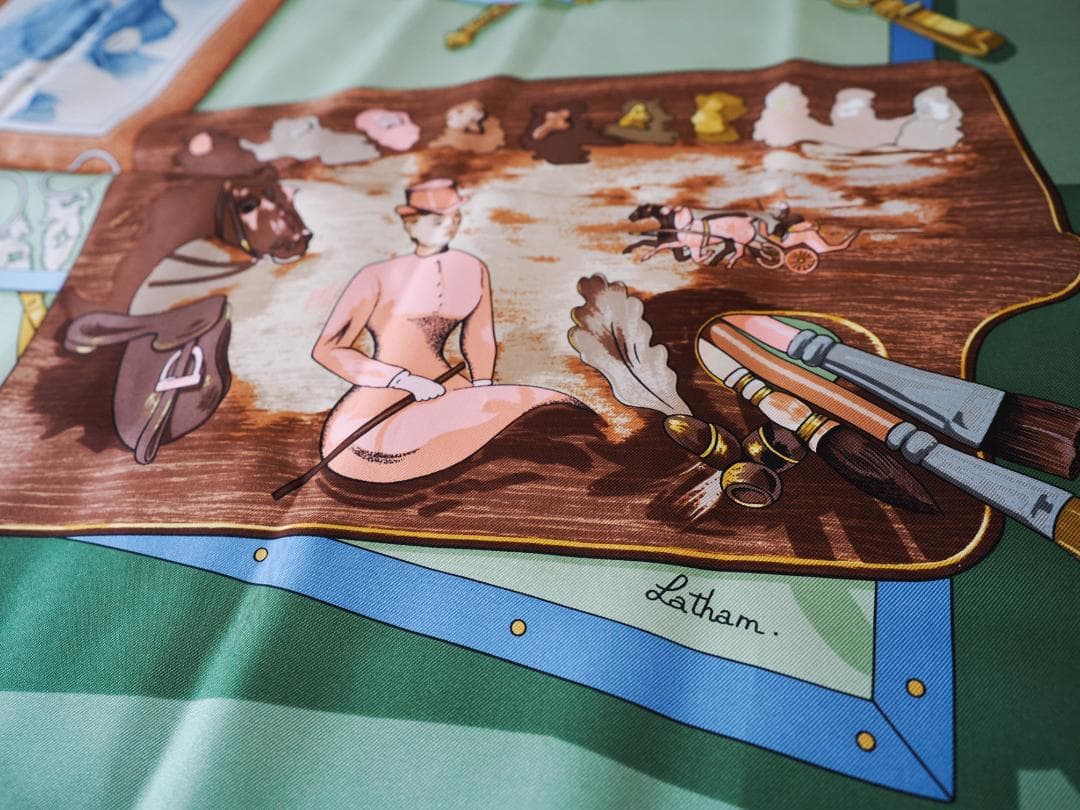 HERMES エルメス スカーフ Memoire d'Hermes