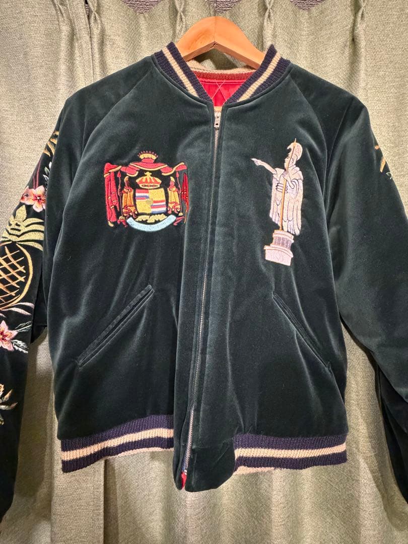 美品 ２面用 テーラー東洋 虎 アロハハワイ 日本限定スカジャン vintage