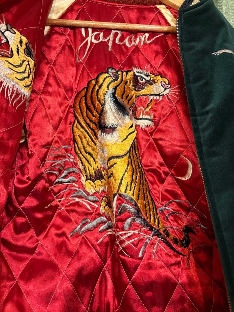 美品 ２面用 テーラー東洋 虎 アロハハワイ 日本限定スカジャン vintage