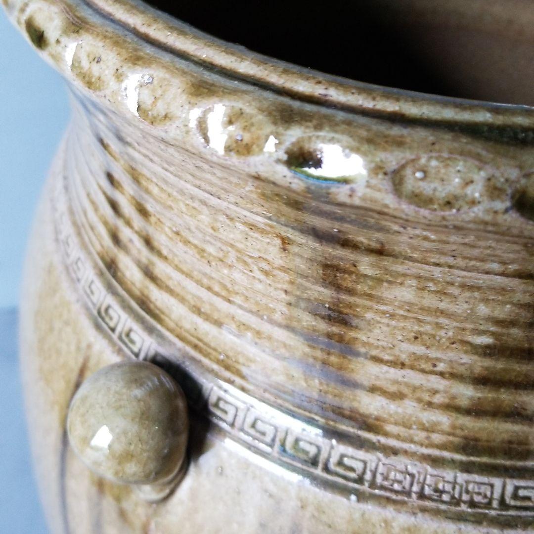 信楽焼　傘立て 耳付壷 高さ５０cm