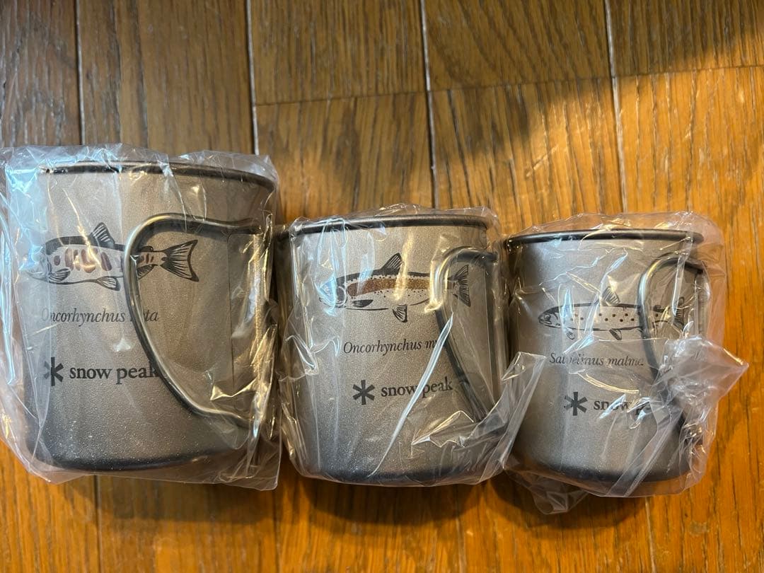 スノーピーク 限定 デザイン チタンマグ 3種セット 北広島 新品