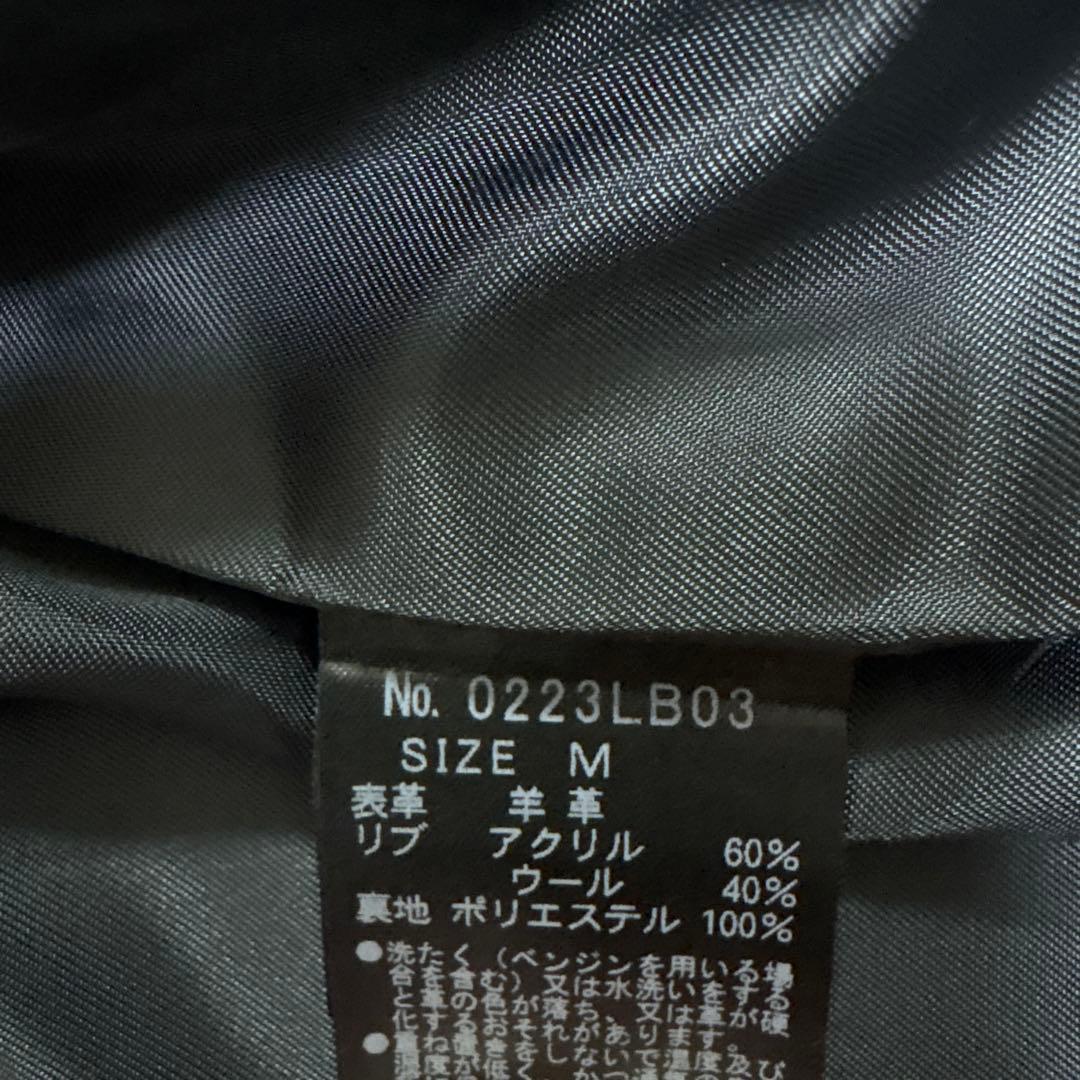 【極美品】HYSTERIC GLAMOUR メンズ　ラムレザーブルゾン　黒　M