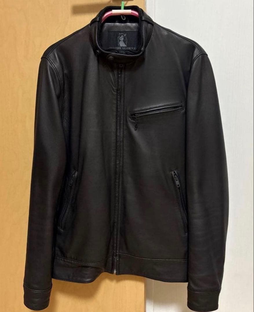 【極美品】HYSTERIC GLAMOUR メンズ　ラムレザーブルゾン　黒　M