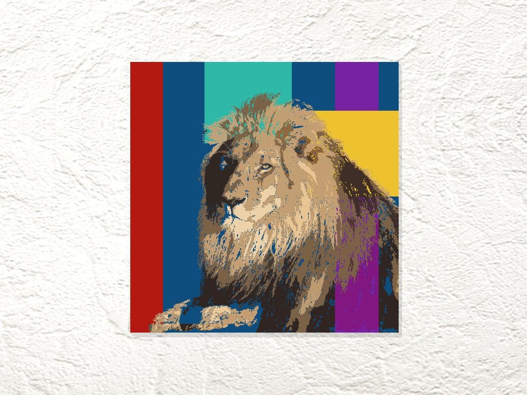 ファブリックパネル ファブリックボード 『Lion』