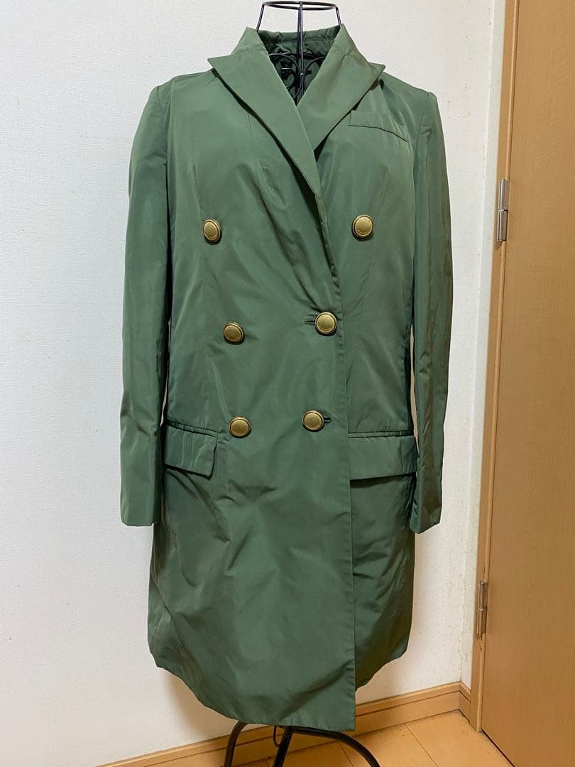 お値下げ ブルネロクチネリ 撥水性 ポリエステル シルク スプリングコート 38