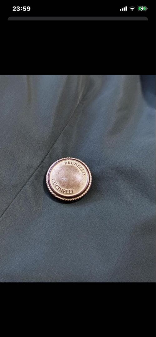 お値下げ ブルネロクチネリ 撥水性 ポリエステル シルク スプリングコート 38