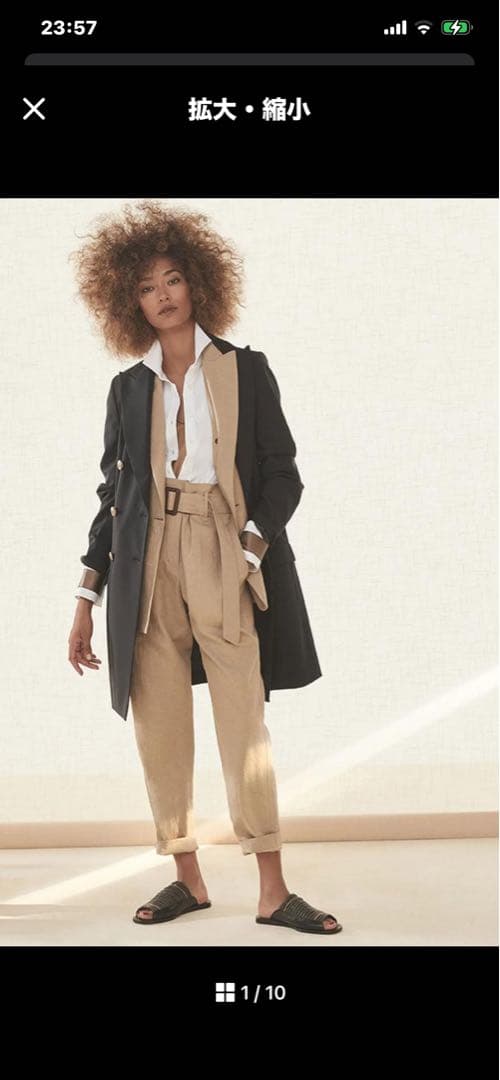 お値下げ ブルネロクチネリ 撥水性 ポリエステル シルク スプリングコート 38