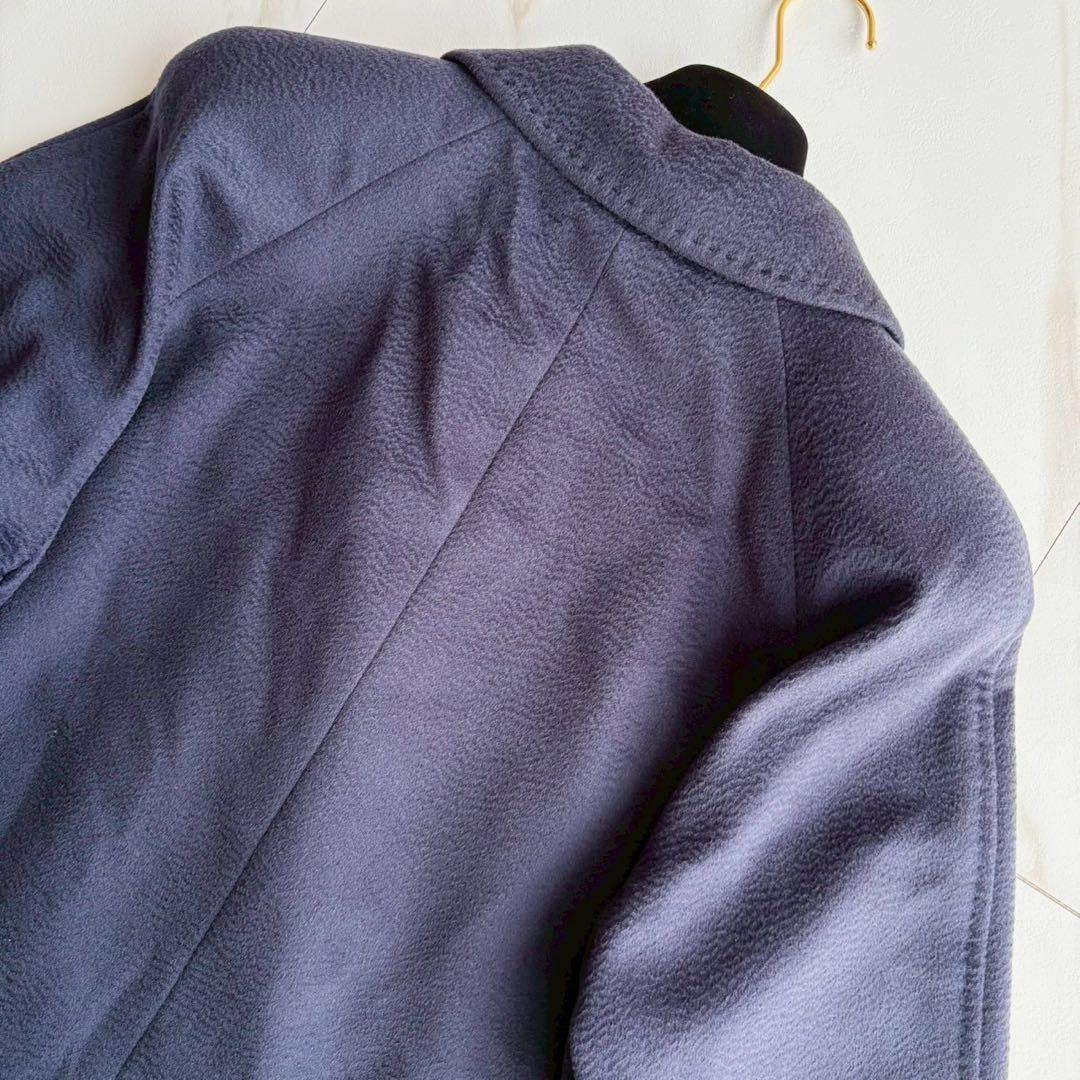 大きいサイズ13+◆美品 レリアン カシミヤ100 ロング チェスター コート