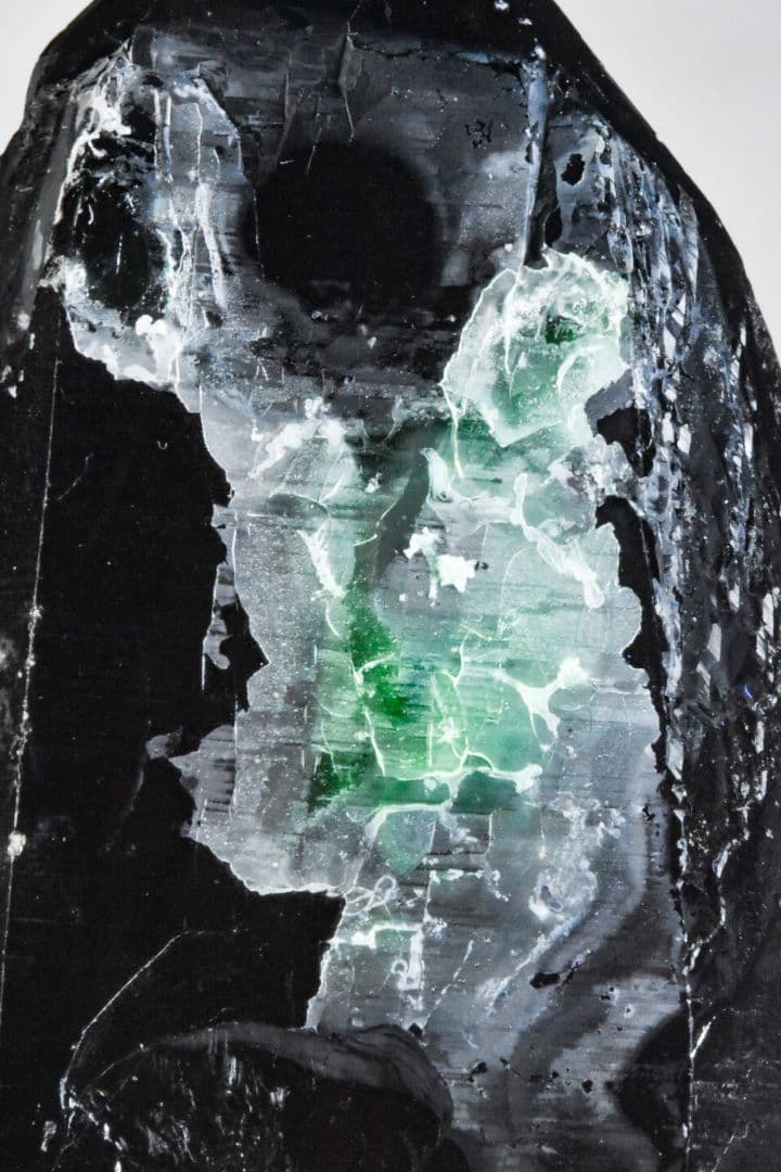 最新産出！ 岐阜県中津川市蛭川田原産 モリオンに近いスモーキークォーツ03