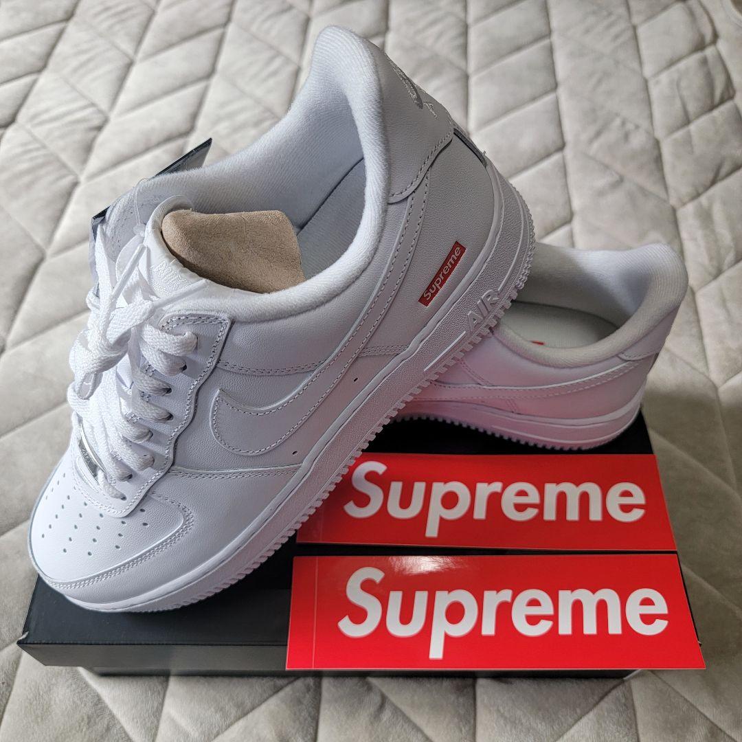 Nike Air Force 1 Supreme 27cm ホワイト