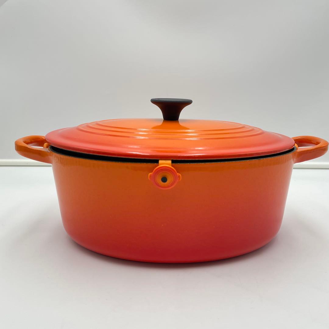 LE CREUSET ココット　オーバル　 オレンジ　25cm 両手鍋