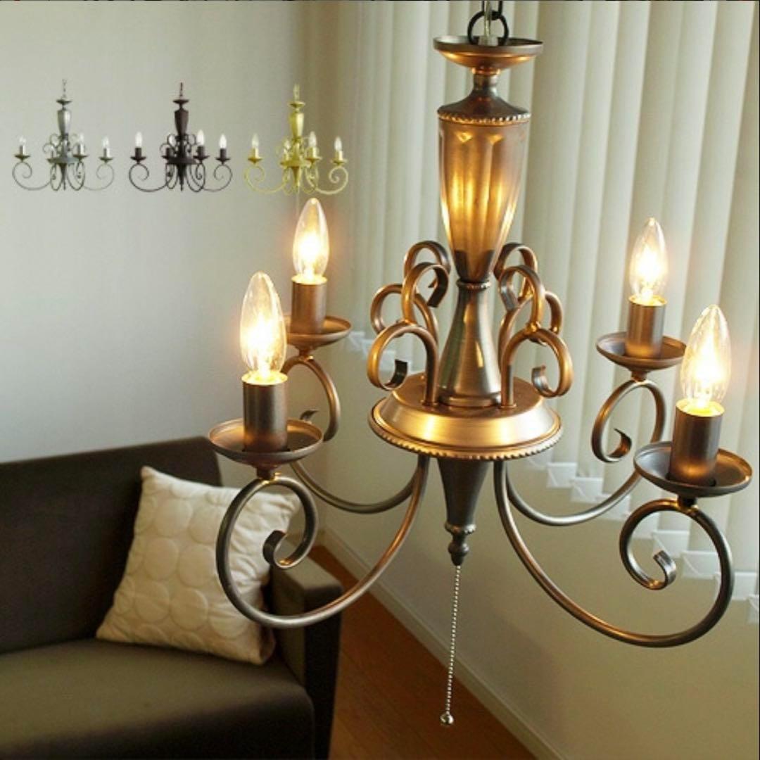 RUSTY CHANDELIER アンティーク シャンデリア照明 引掛シーリング