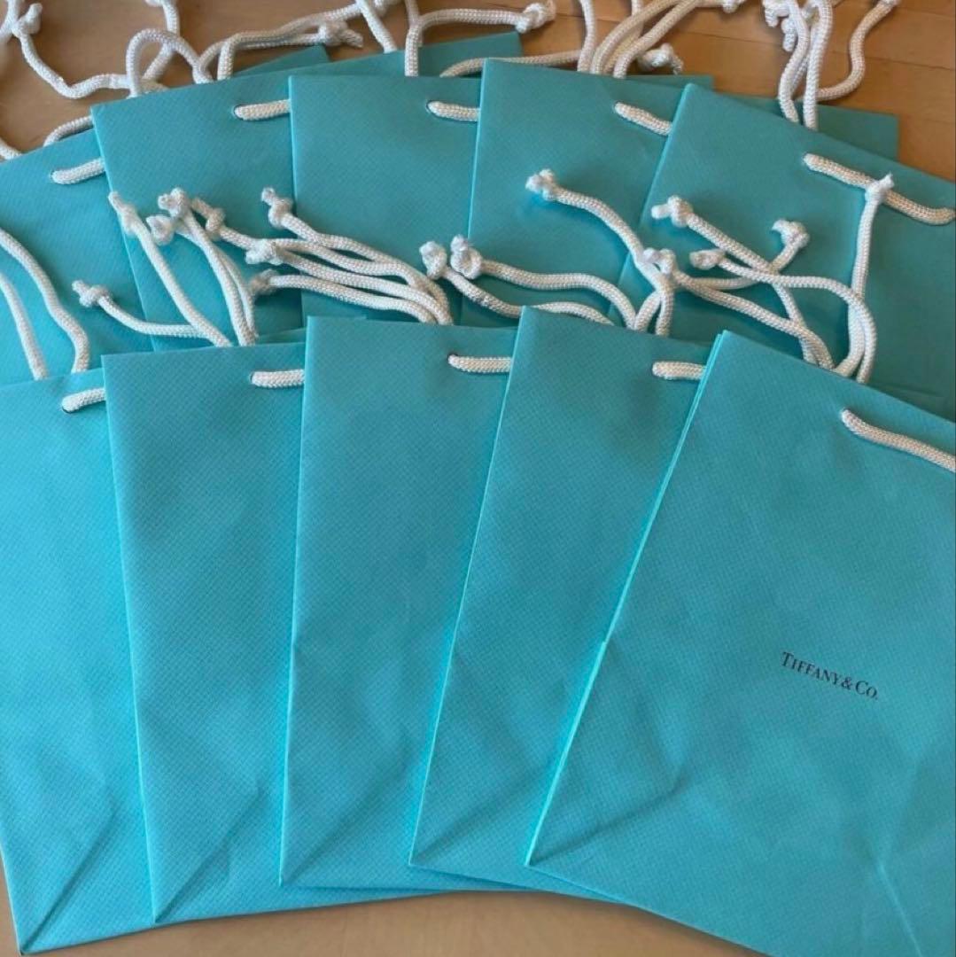 【新品未使用】ティファニー 紙袋 S 中サイズ 100枚 純正 正規品