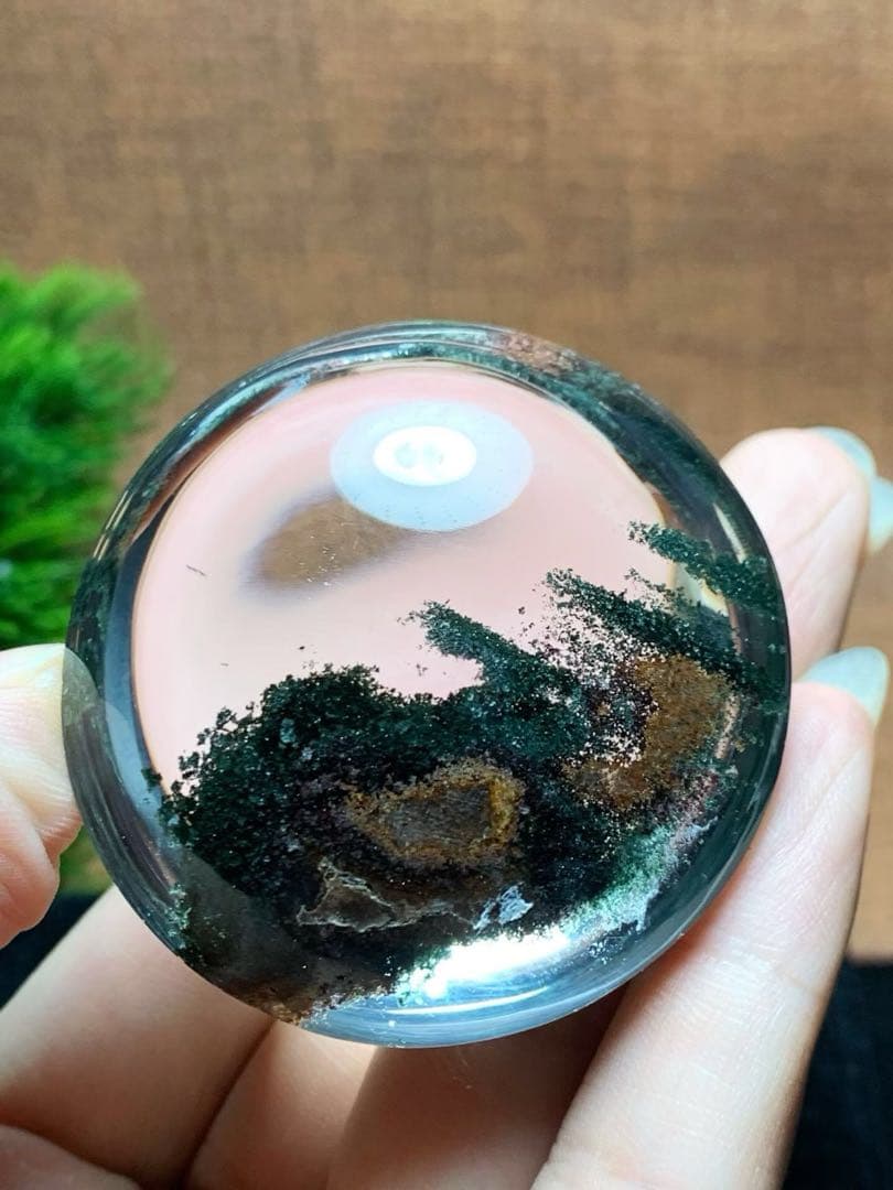 ⭐︎【極上品】天然 グリーン ガーデン クォーツ 置物 86g