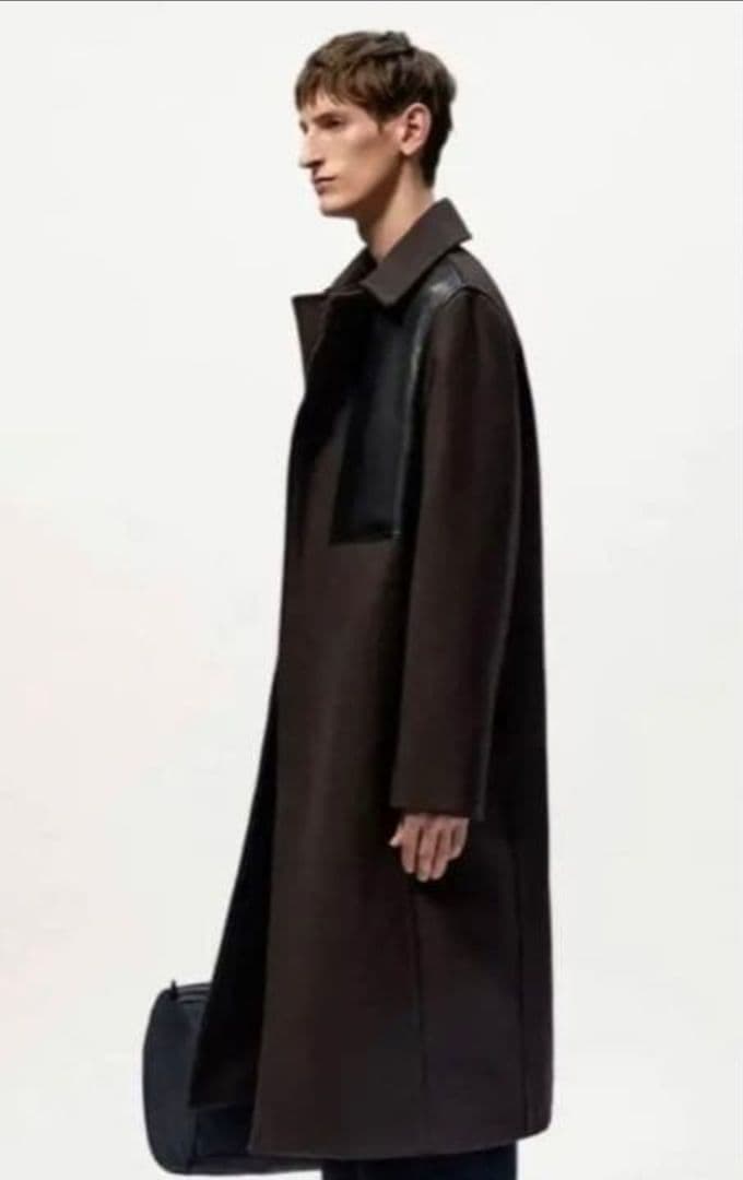 ZARA×studio nicholson レザー ステンカラーコート