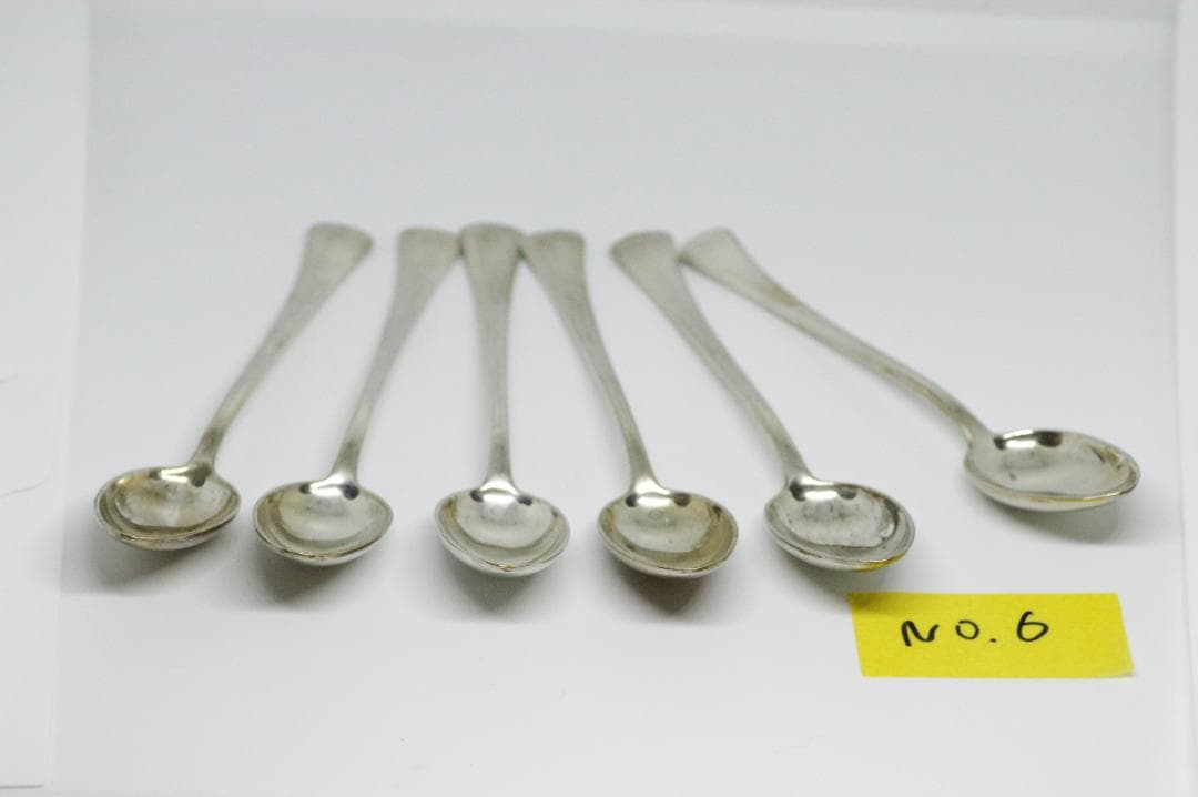 No6【純銀・ソリッドシルバー】 6本セットスプーン