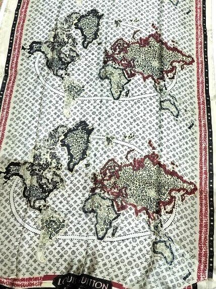 BEERBOY モングラム スカーフ ショール 大判 180-88 cm