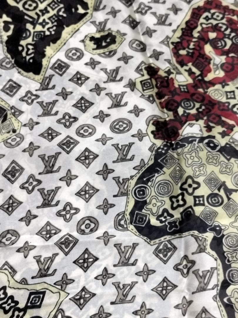 BEERBOY モングラム スカーフ ショール 大判 180-88 cm