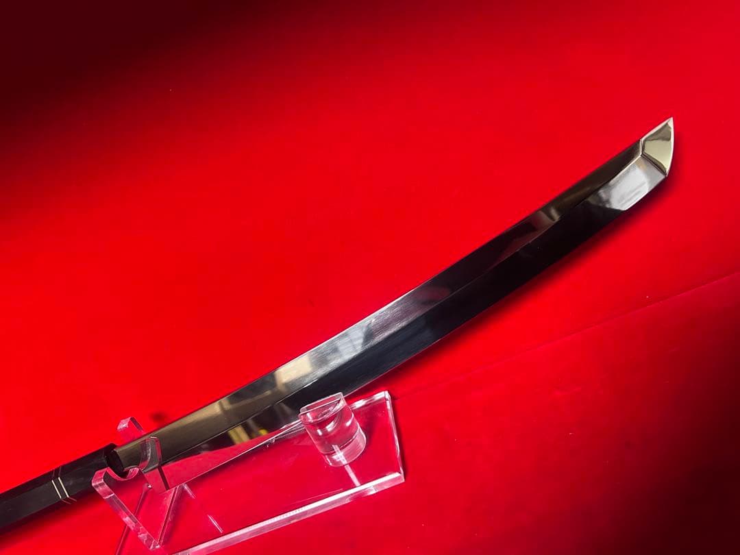 包丁　先丸型　マグロ包丁　尺三　鬼反り　鏡面仕上げ　切味抜群　箱付　未使用品