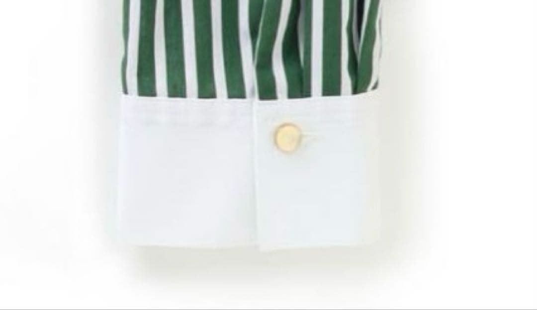 JENNEシャープ配色ワンピースMグリーン