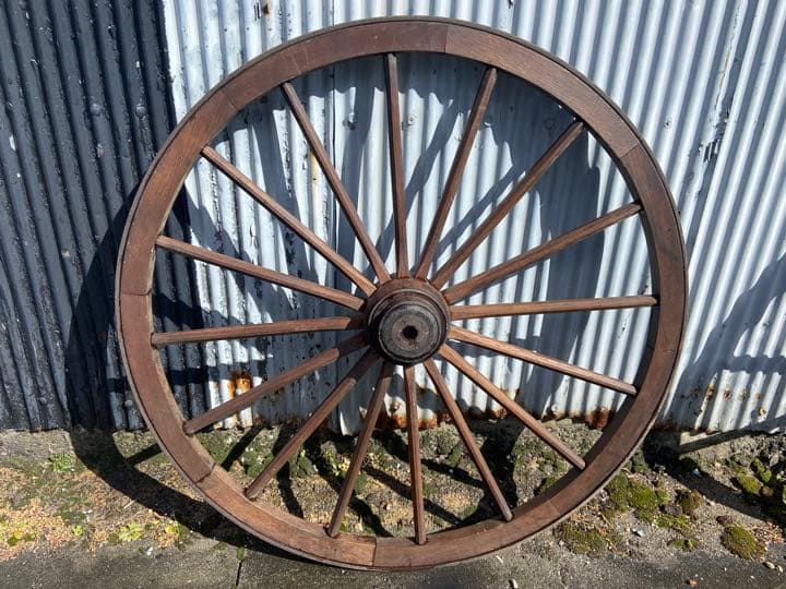でかい 木製車輪 90センチ アンティーク