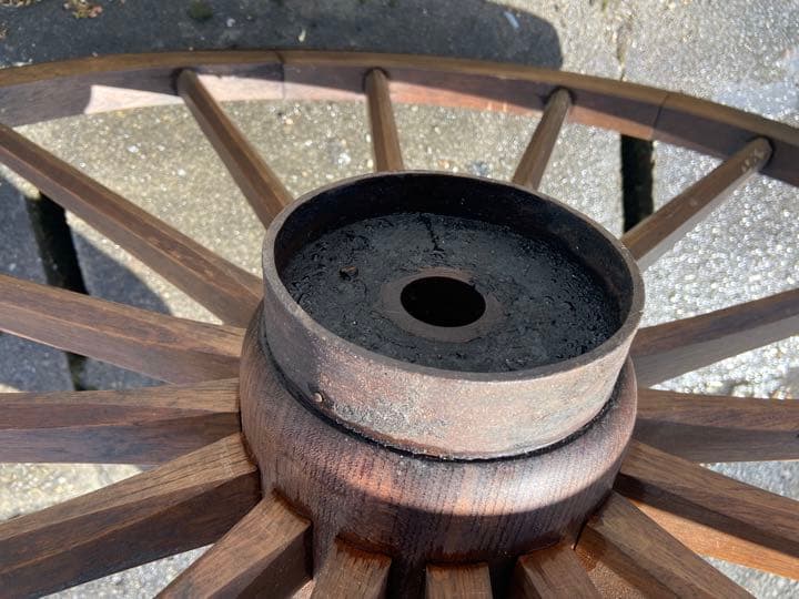 でかい 木製車輪 90センチ アンティーク