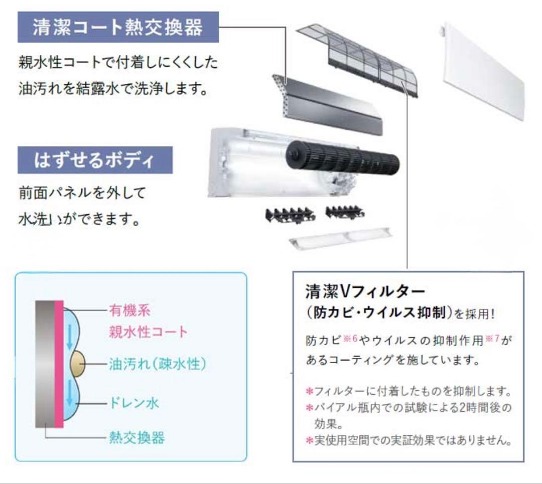 【大阪限定】【標準取付込み】三菱霧ヶ峰 MSZ-GV2225-W2025年6畳