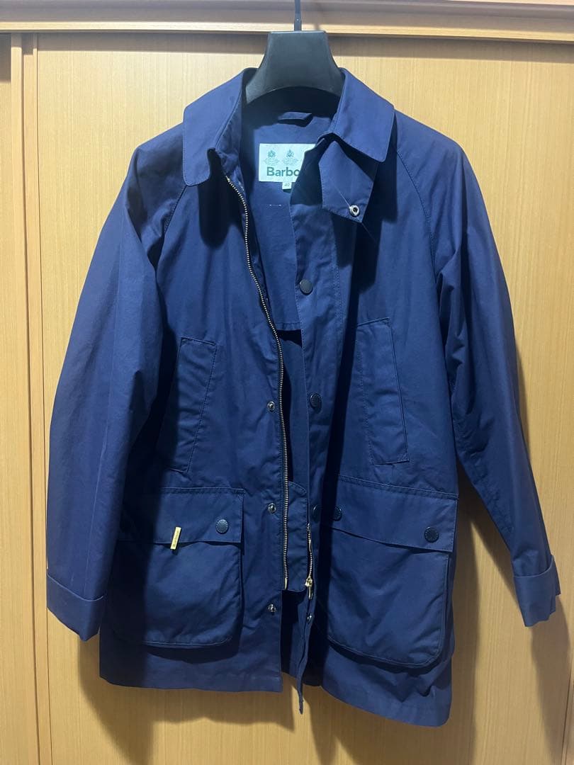 Barbour ミドル丈コート ネイビー 40