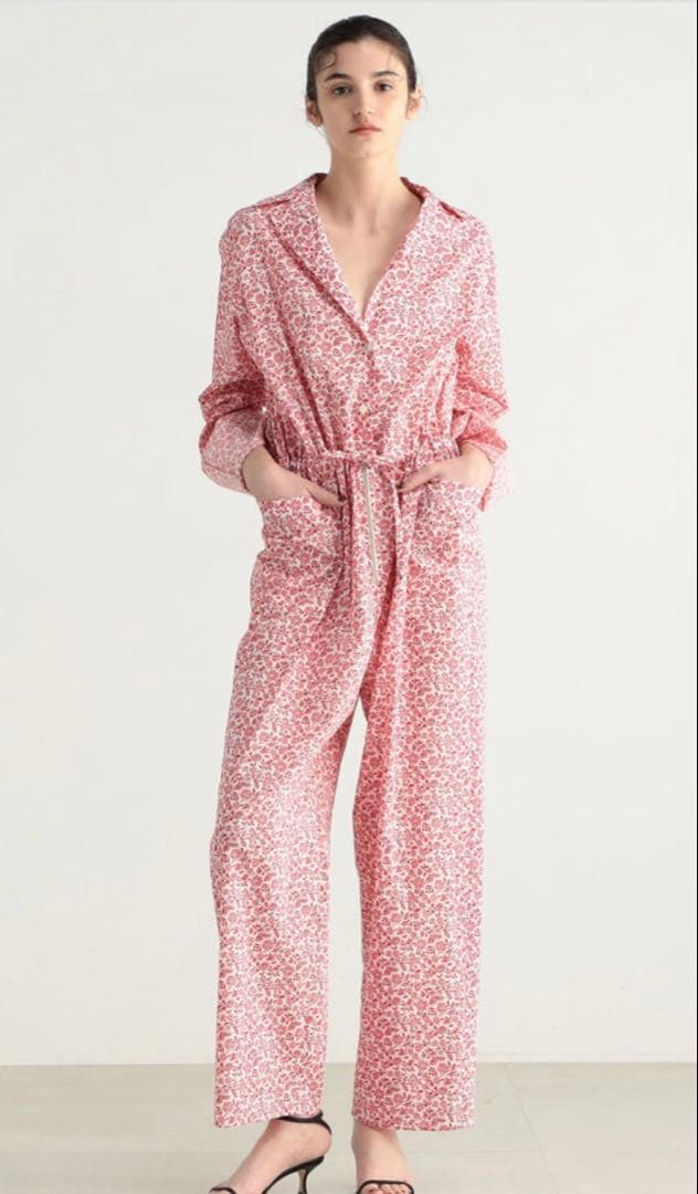 TOMORROWLAND BACCA サマーリバティ コットンコンビネゾン